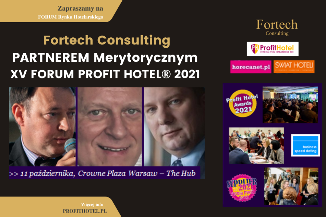 Fortech Consulting Partnerem Merytorycznym XV FORUM PROFIT HOTEL® 2021